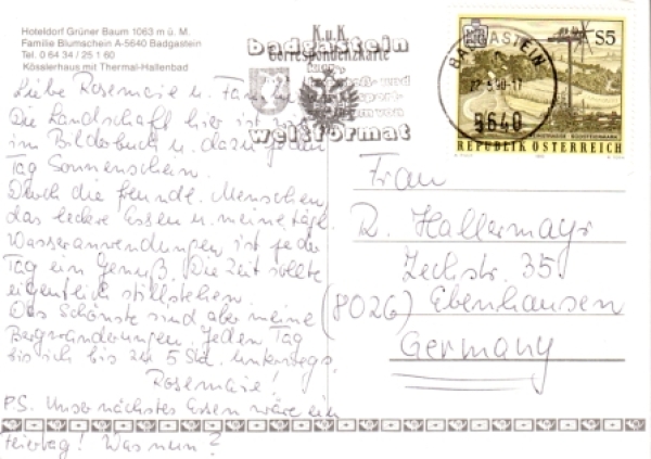 Badgastein - A 1990 95 001 ●